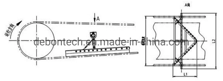 Conveyor Return Belt V-Plough Belt Cleaner dB-Kq