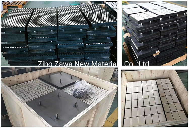 Abrasion Resistant Alumina Wear Liner Rubber Backed Ceramic Compound Lining Panel