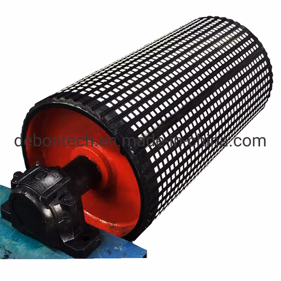 Соединительный слой «елочка» Cn Керамический резиновый барабанный конвейерный шкив Цена отставания Производитель